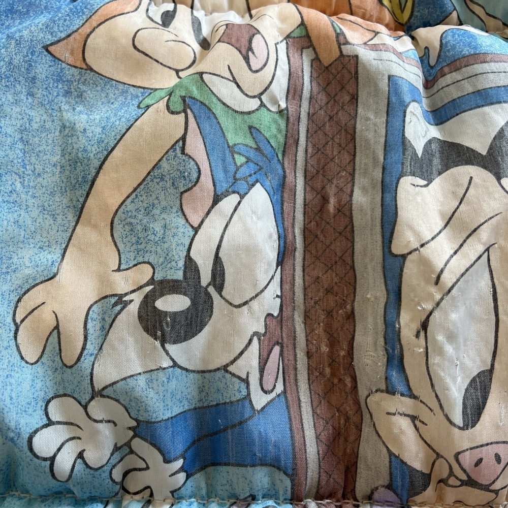 Tiny Toon Adventures Child Sleeping Bag 52" Vintage 90s Montana Max Elmyra Dizzy - Picture 9 of 16